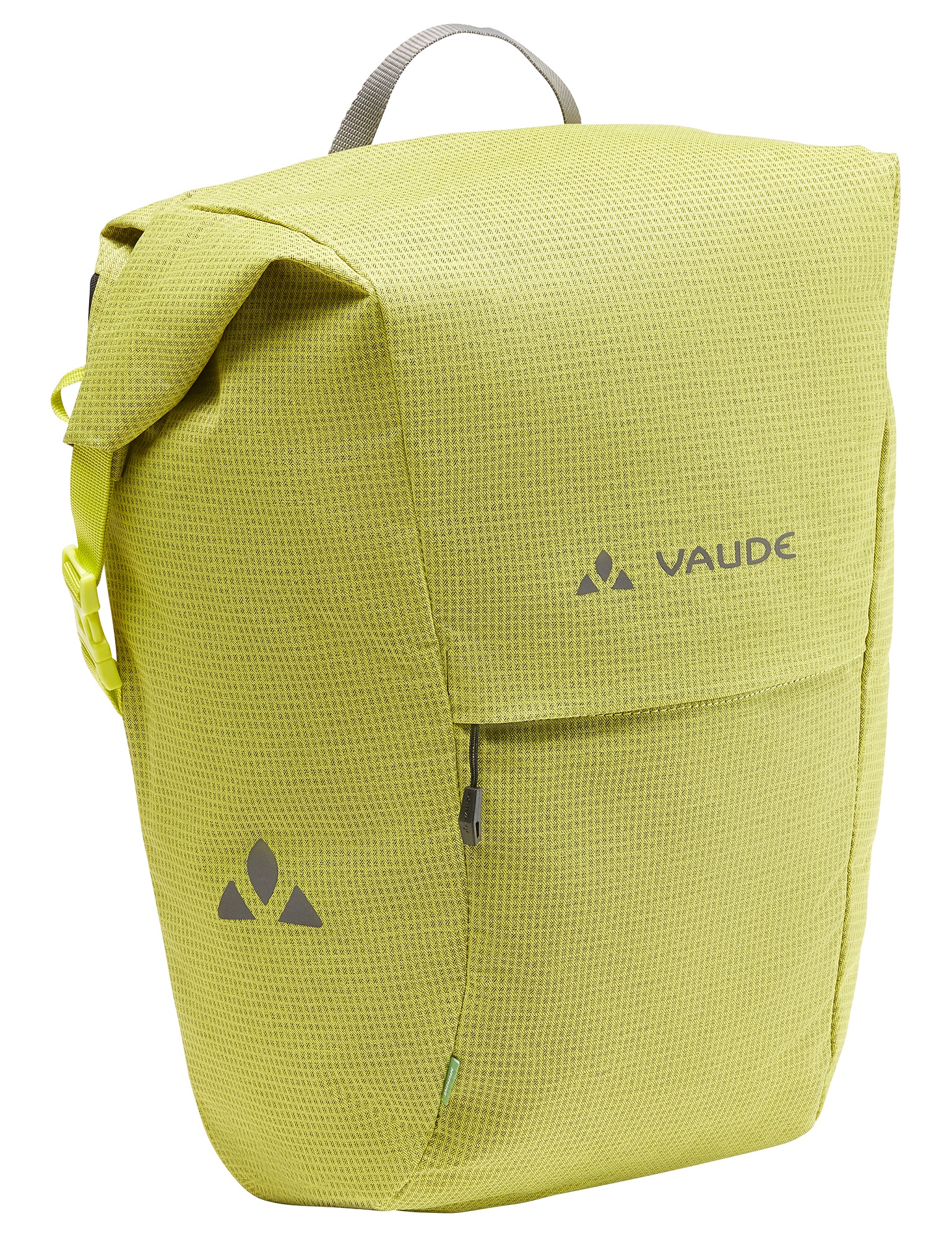 Vaude Road Master Roll-It Luminum praktische Fahrrad-Einzeltasche für Beruf und Freizeit in bright green