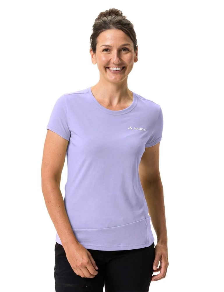 Vaude Women's Sveit Shirt in pastel lilac, angezogen Vorderansicht