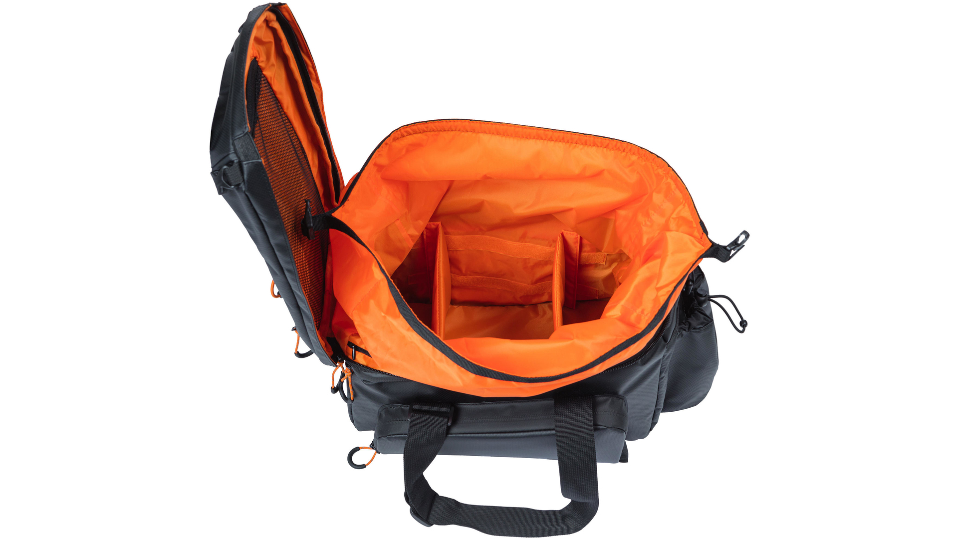 Basil Gepäckträgertasche "Miles XL Pro MIK", black orange