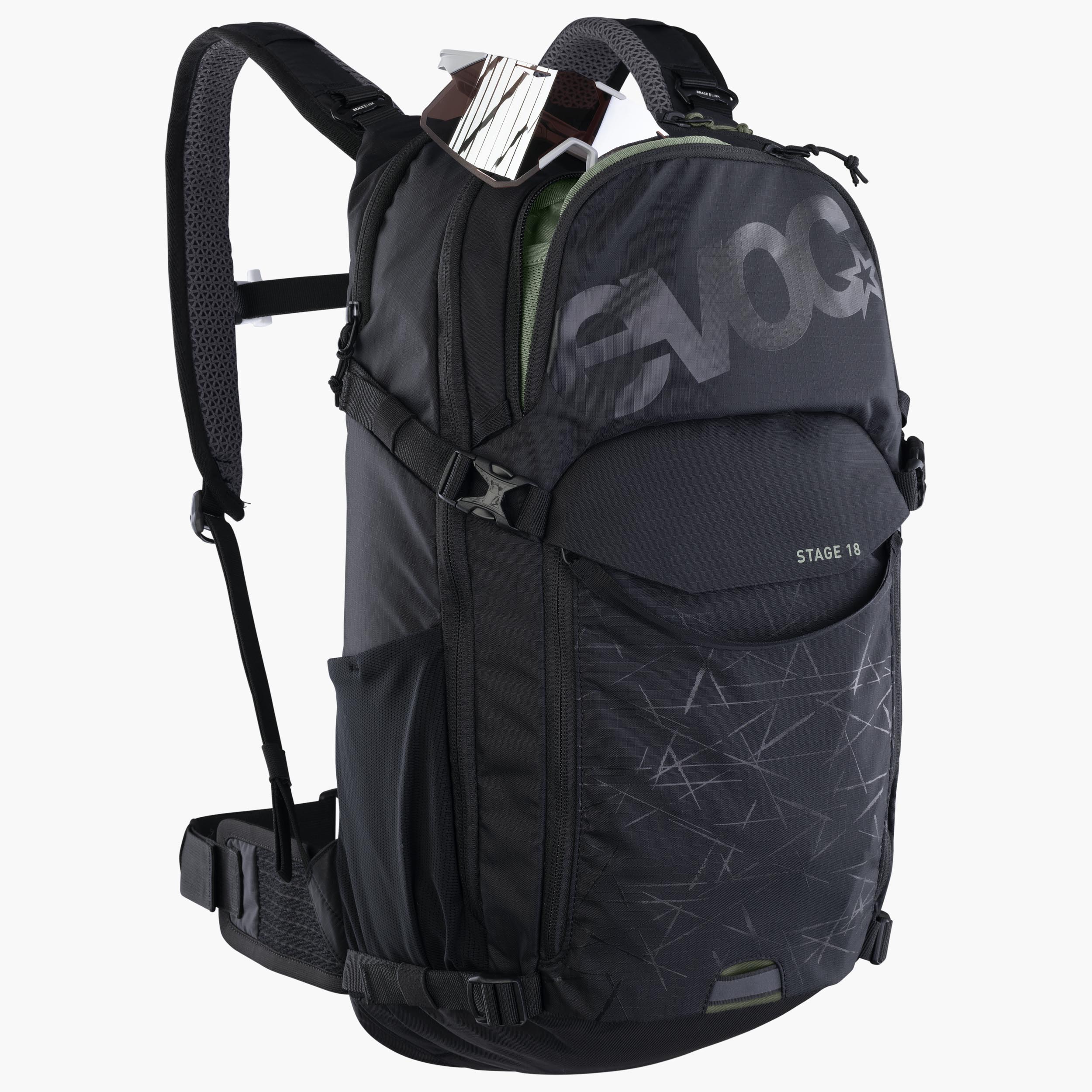 Evoc Stage 18 Fahrradrucksack 2024/ black