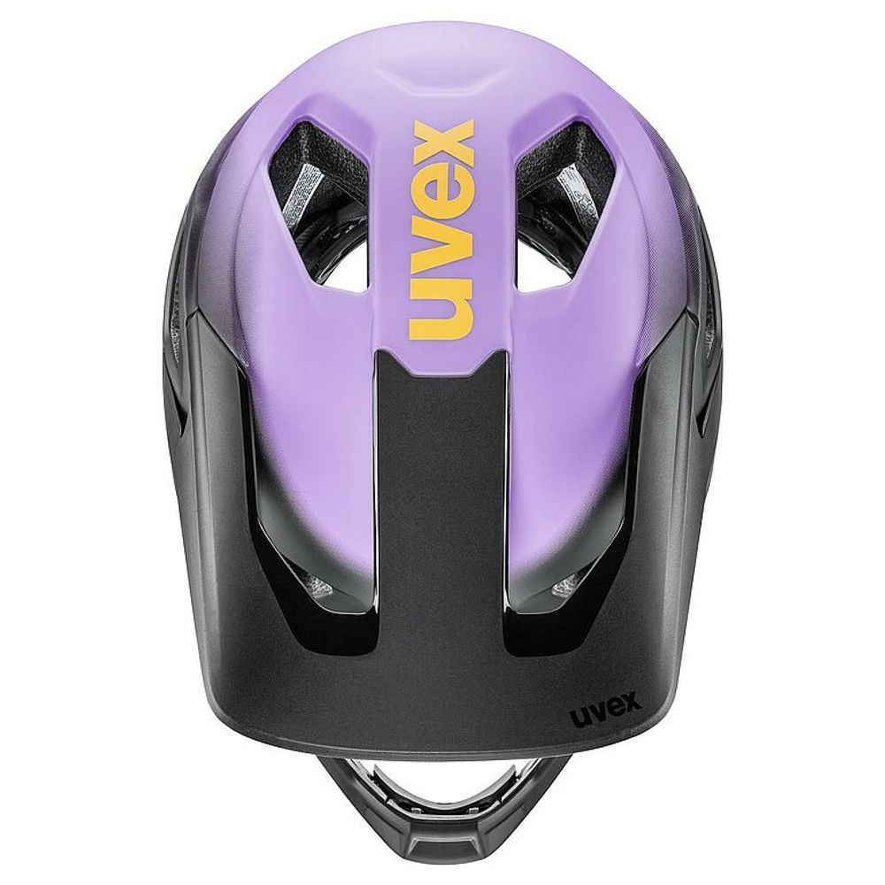 uvex revolt Helm, lilac black matt, Draufsicht