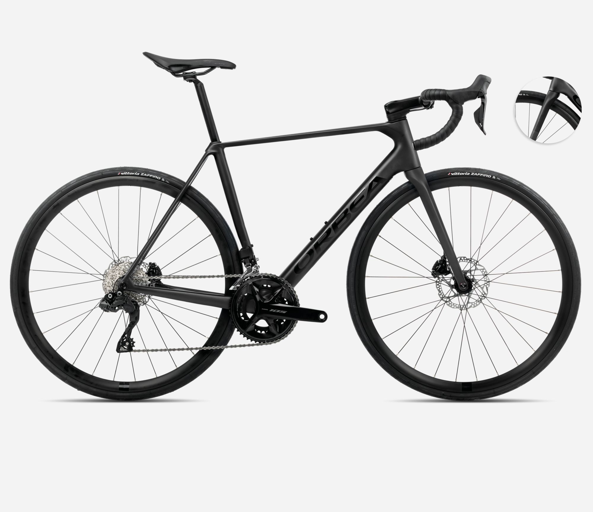 Orbea Orca M30i 2025, Vulcano-Black(Matt) Black (Gloss), Seitenansicht rechts