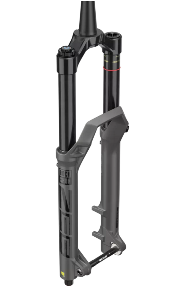 Rockshox Federgabel "ZEB Ultimate RC2"  27,5 Zoll + / 29 Zoll Boost, grau, seitliche Ansicht