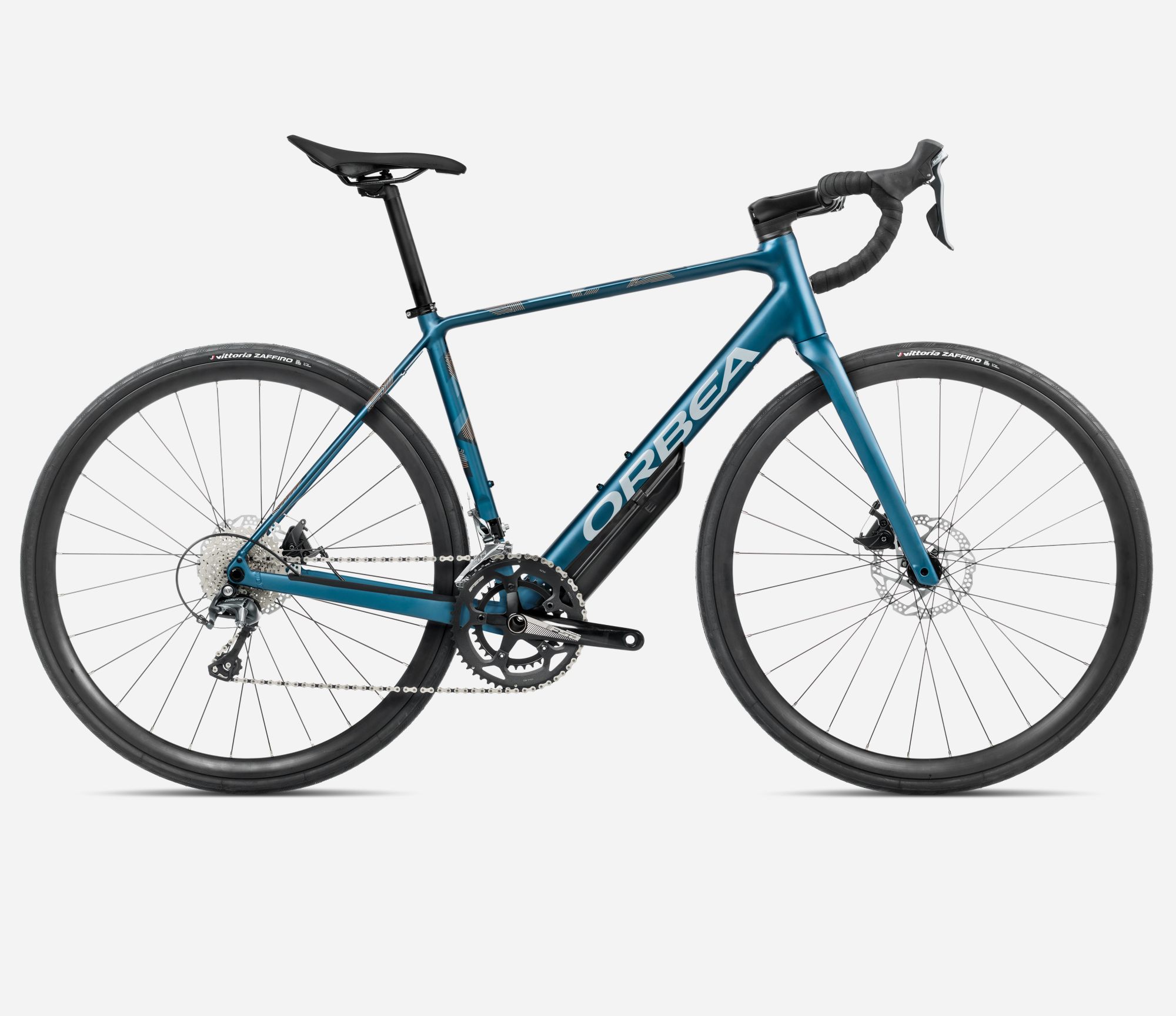 Orbea Avant H40 2025, Slate Blue (Matt) - Halo Silver (Gloss), Seitenansicht