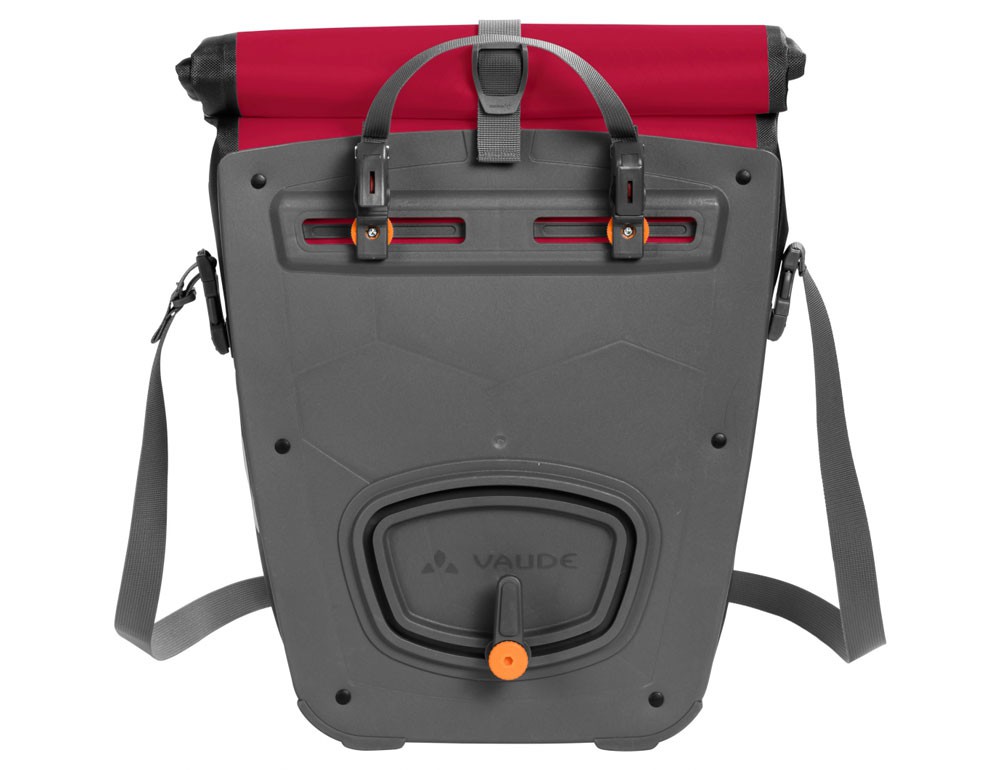 Vaude Aqua Back Fahrradtasche rot Rückseite