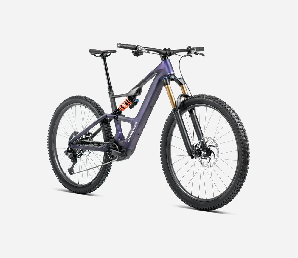 Orbea Rise SL M10 630W 2025, Tanzanite Carbon View - Carbon Raw (Matt), Seitenansicht