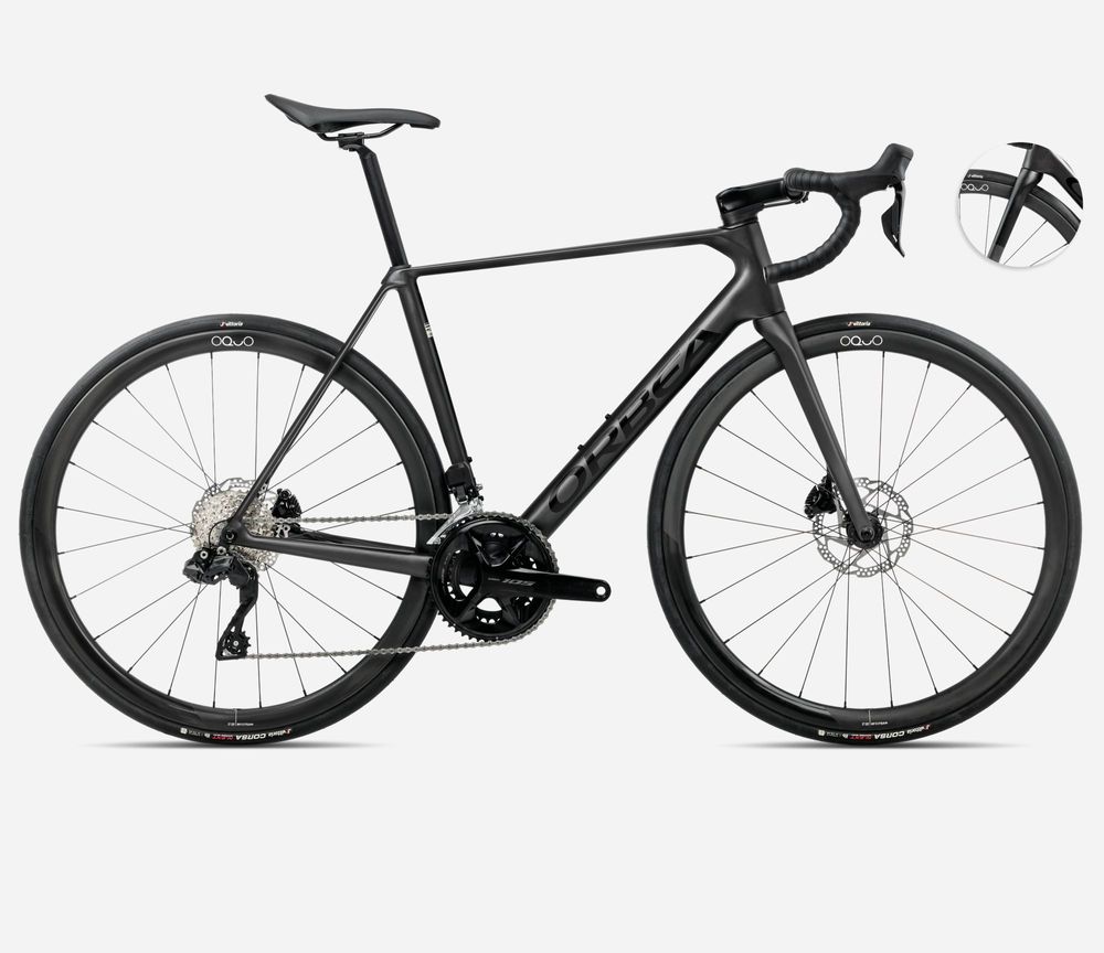 Orbea Orca M35i 2025, Vulcano-Black(Matt) Black (Gloss), Seitenansicht rechts