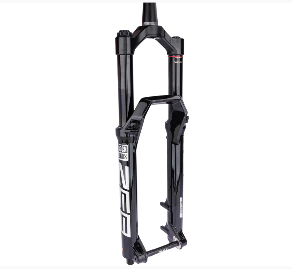 Rockshox Federgabel "ZEB Ultimate RC2"  27,5 Zoll + / 29 Zoll Boost, schwarz, seitliche Ansicht