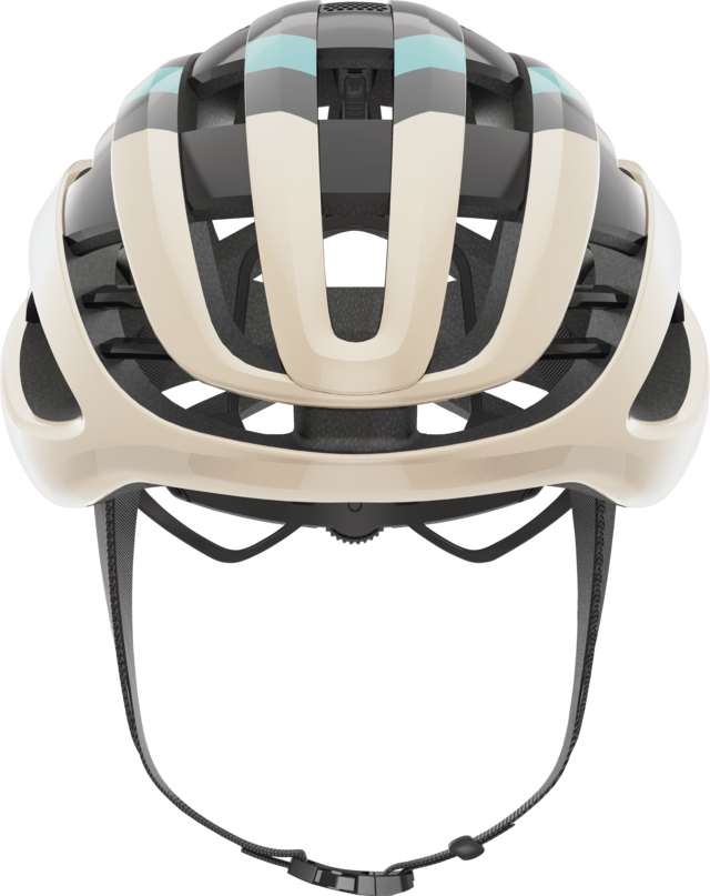 Abus AIRBREAKER Fahrradhelm, champagne gold, Frontansicht