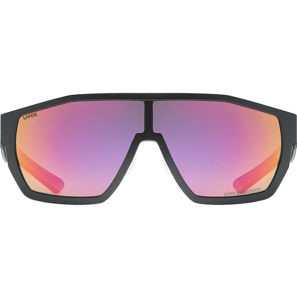 Uvex MTN style P- black-pink tortoise matt, Frontansicht