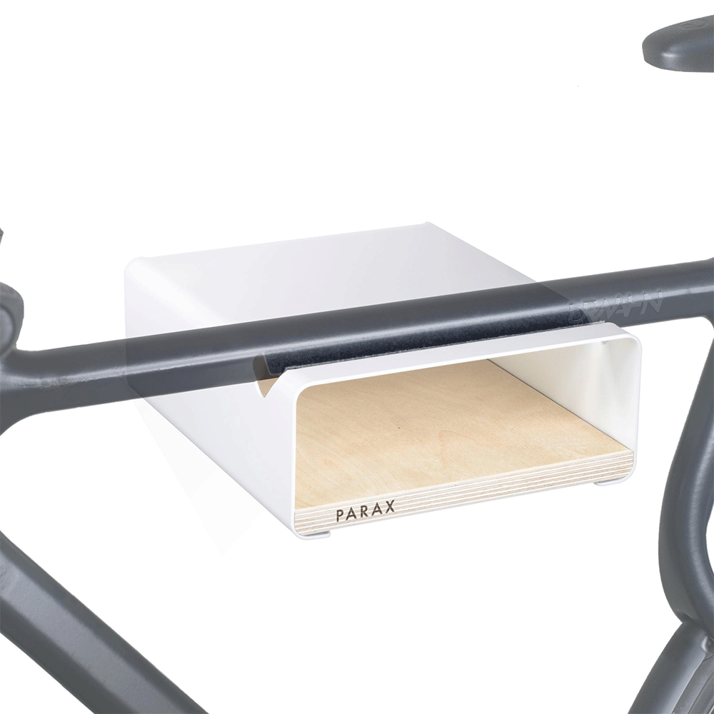 PARAX S-RACK Fahrrad-Wandhalterung/ weiss/ Birke