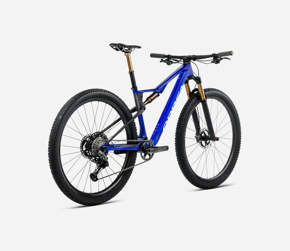 Orbea Oiz M-Team Factory 2025 - Cobalt Blue (Gloss) - Carbon Raw (Matt)