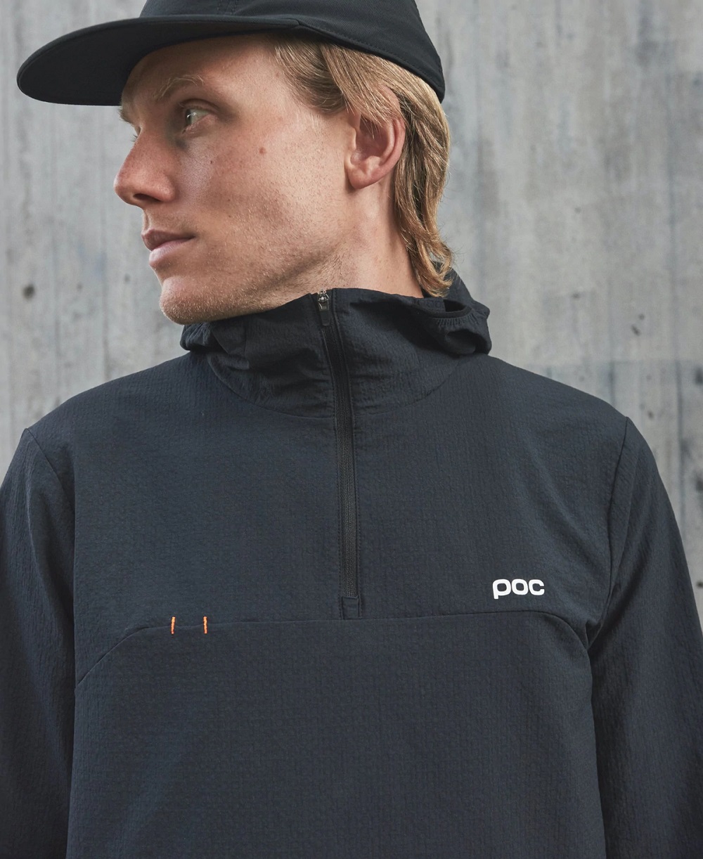 POC, M's Mantle Thermal Hoodie - Uranium Black, Detail