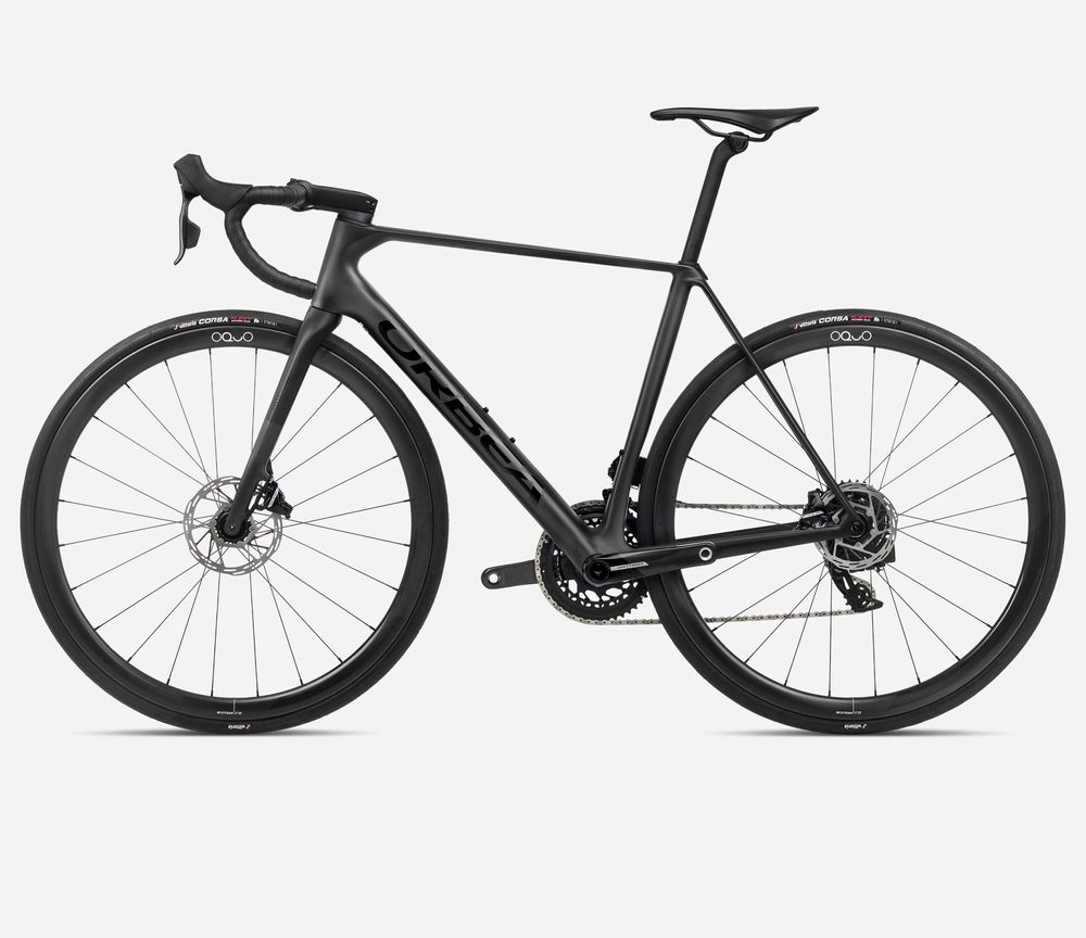 Orbea Orca M21eTeam PWR 2024, Vulcano-Black(Matt) - Black(Gloss), Seitenansicht links