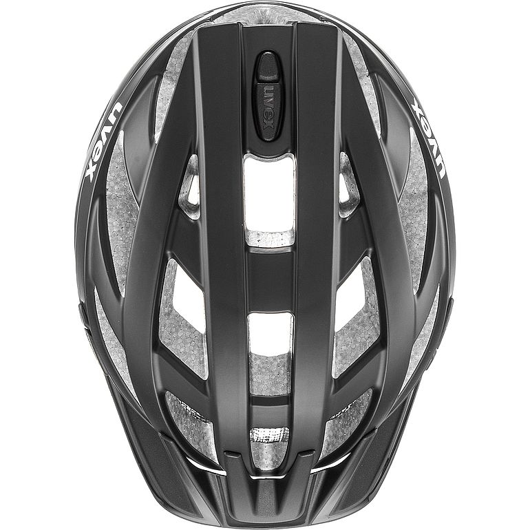 uvex i-vo cc Helm, black matt, Draufsicht