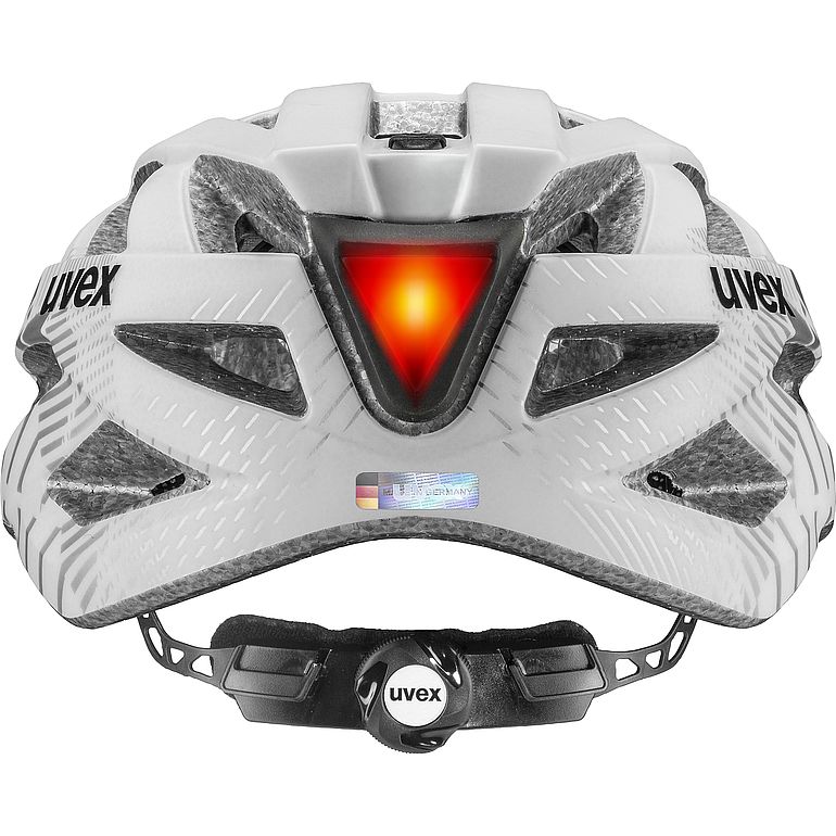 uvex city i-vo Helm, white-black matt, Rückansicht