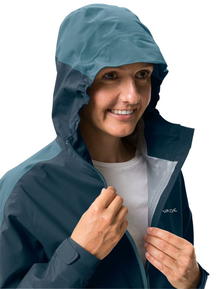 VAUDE Women's Moab Rain Jacket II - dark sea uni