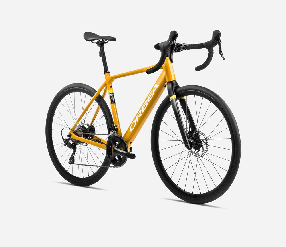 Orbea Gain D40 2024 -  Mango (Gloss) - Black (Matt)