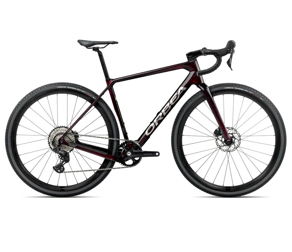 Orbea Terra M30 Team 1X 2025 - Wine Red Carbon View (Gloss)