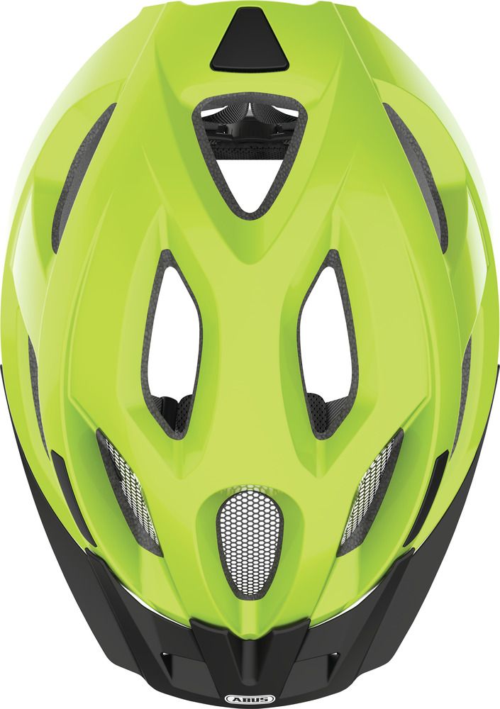 Abus ADURO 2.0 Fahrradhelm/ neon yellow/ Draufsicht