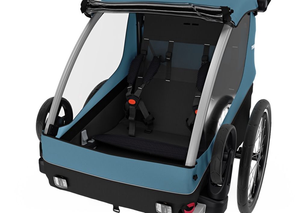 Thule Courier Multifunktions 3in1 Kinderanhänger inkl. Dog Trailer Kit , Kindersitze innen