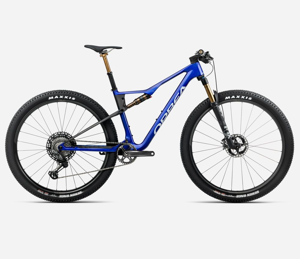 Orbea Oiz M-Team Factory 2025 - Cobalt Blue (Gloss) - Carbon Raw (Matt)