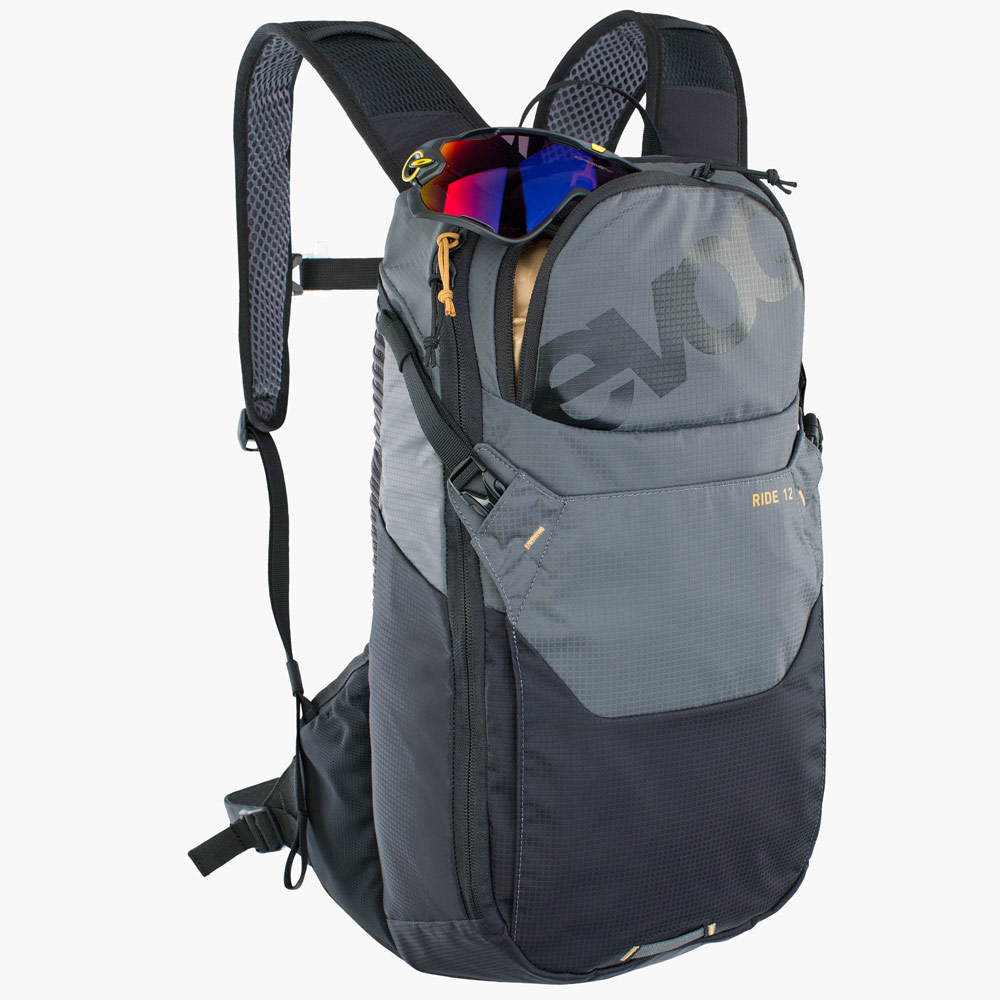 Evoc Ride 12L - multifunktionaler Rucksack in carbon grau schwarz