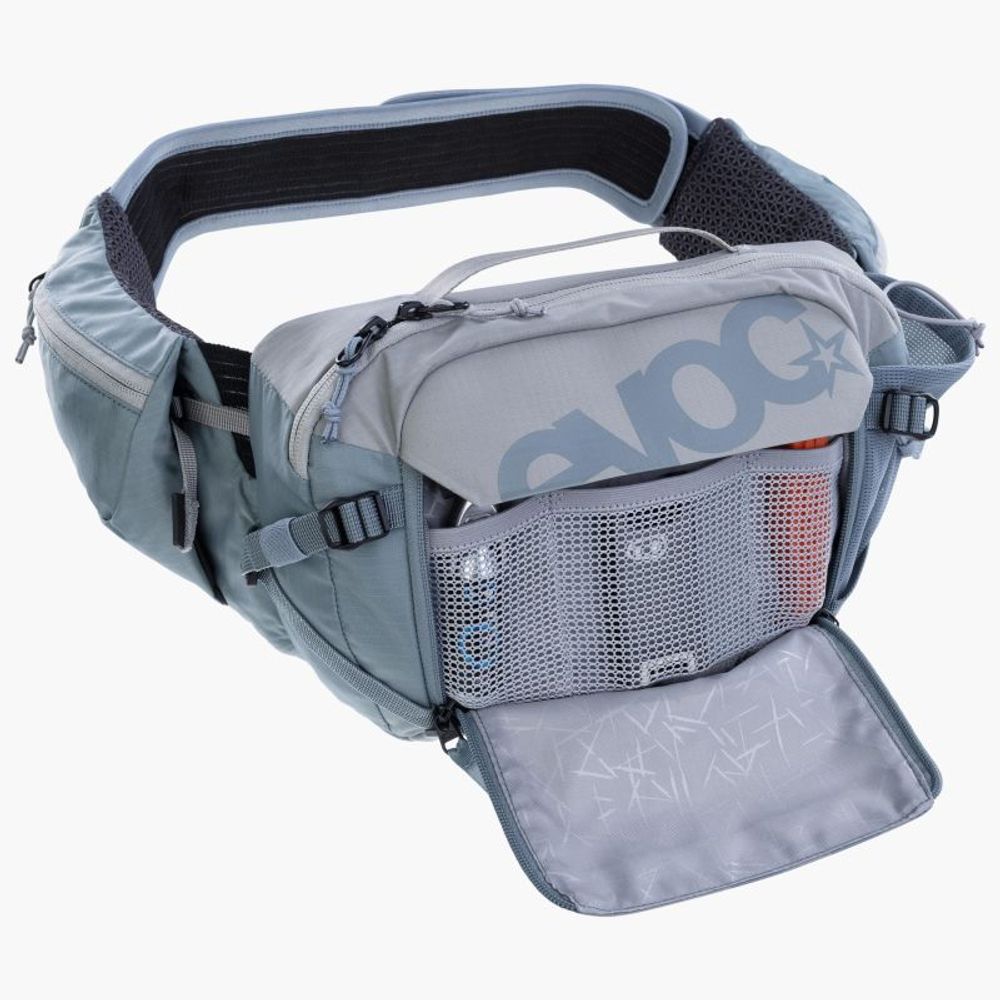 Evoc Hip Pack Pro 3 + Hydration Bladder 1,5l - 2024 - Stone-Steel - Detailansicht