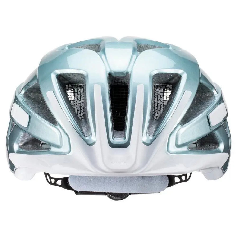 uvex active Fahrradhelm, aqua white, Frontansicht