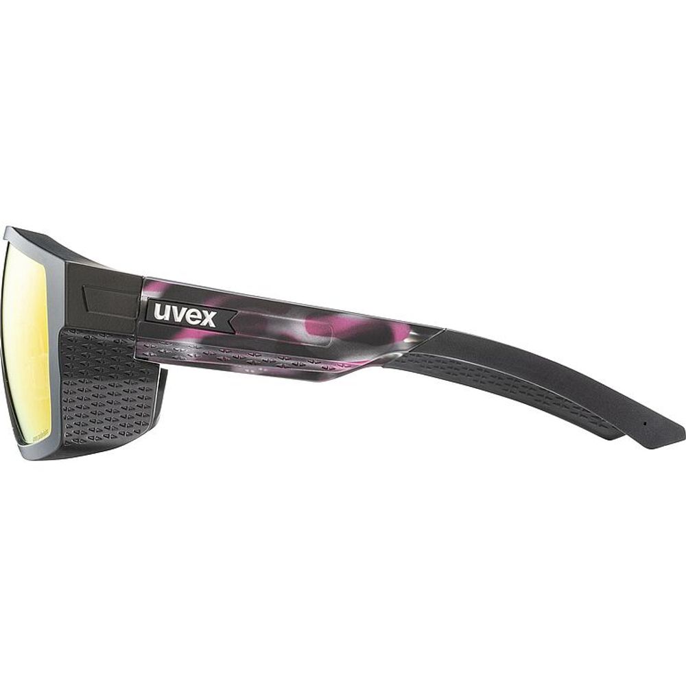 Uvex MTN style P- black-pink tortoise matt, Seitenansicht