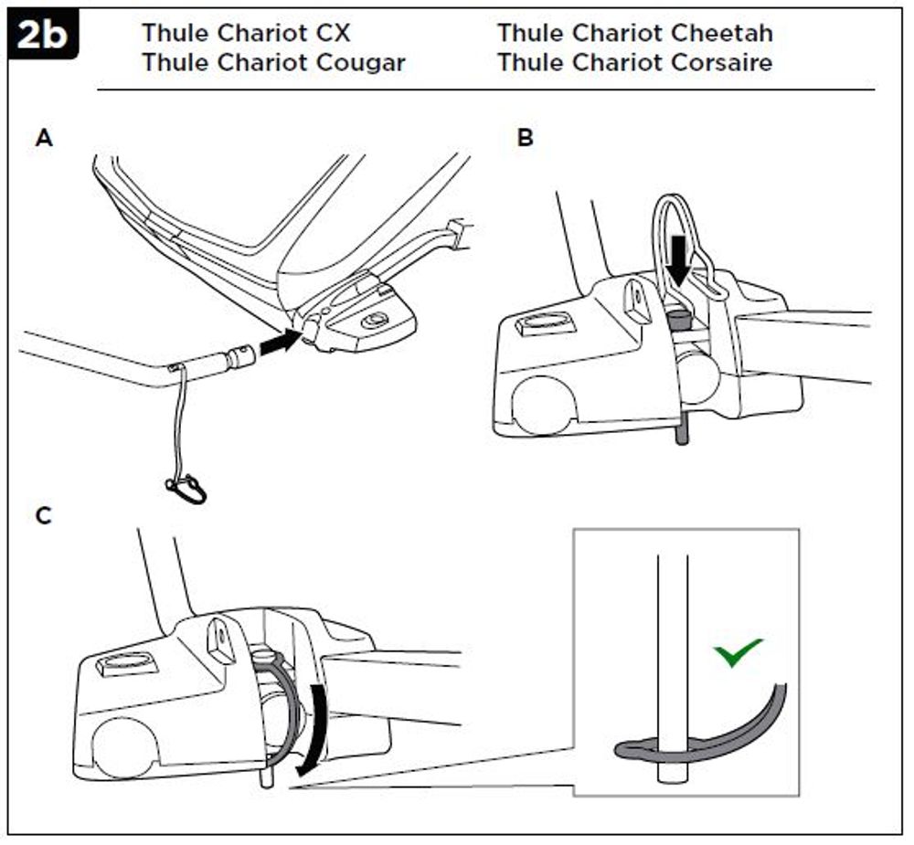 Thule Chariot Cross 1 Kinderanhänger Alaska + Gratis Ski Kit