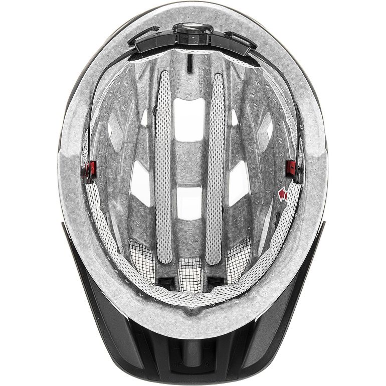 uvex i-vo cc Helm, black matt, Innenansicht