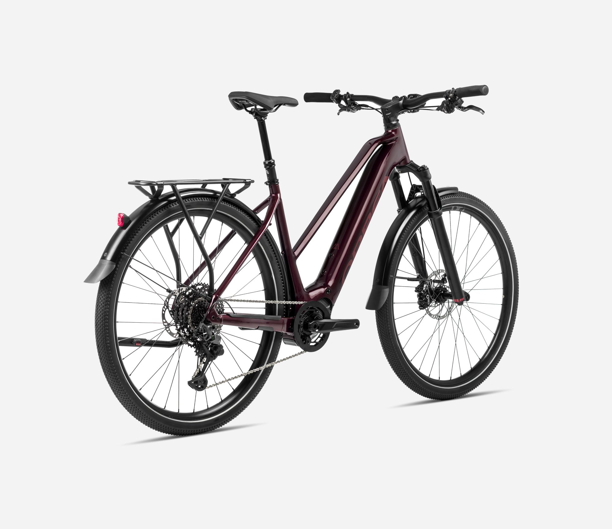 Orbea Kemen MID 30 2024, Metallic Burgundy Red (Gloss-Matt), Rückansicht