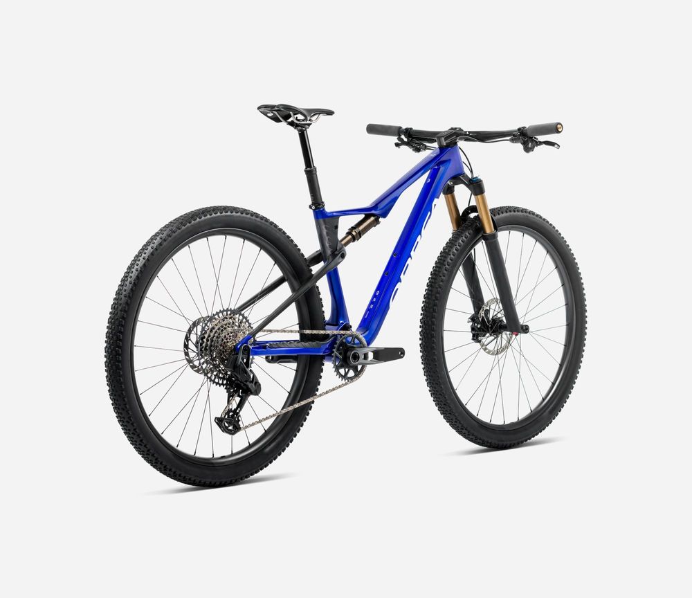 Orbea Oiz M-Team AXS 2025 - Cobalt Blue (Gloss) - Carbon Raw (Matt)