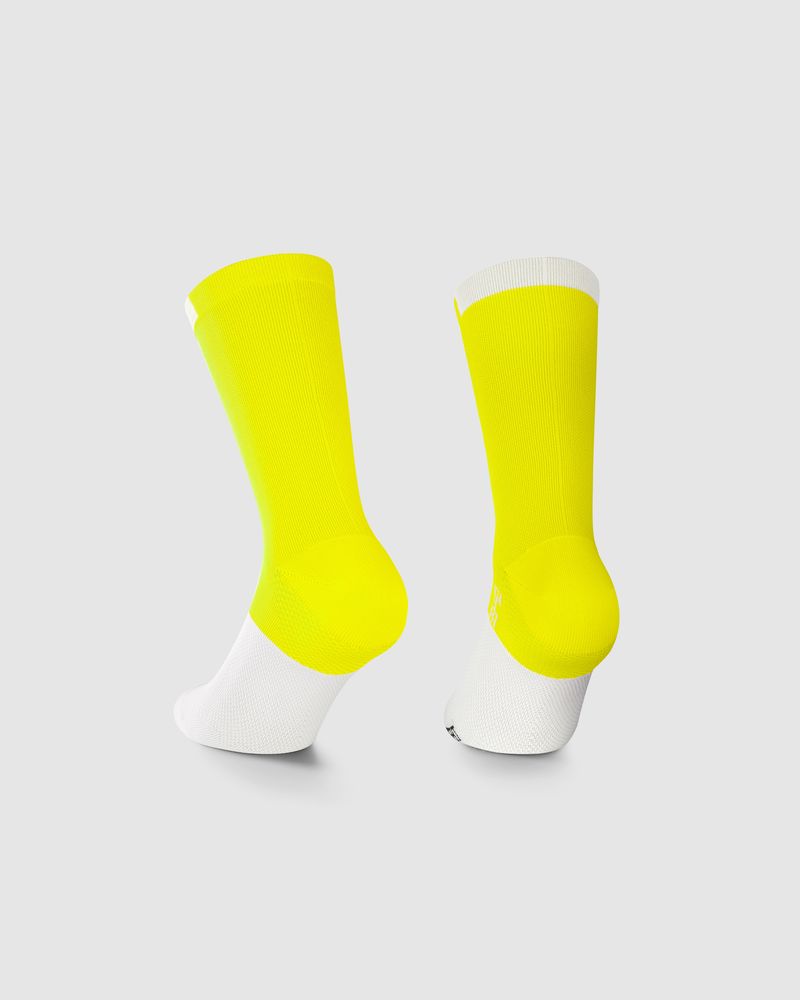 Assos GT Socks C2, optik yellow, Rückansicht