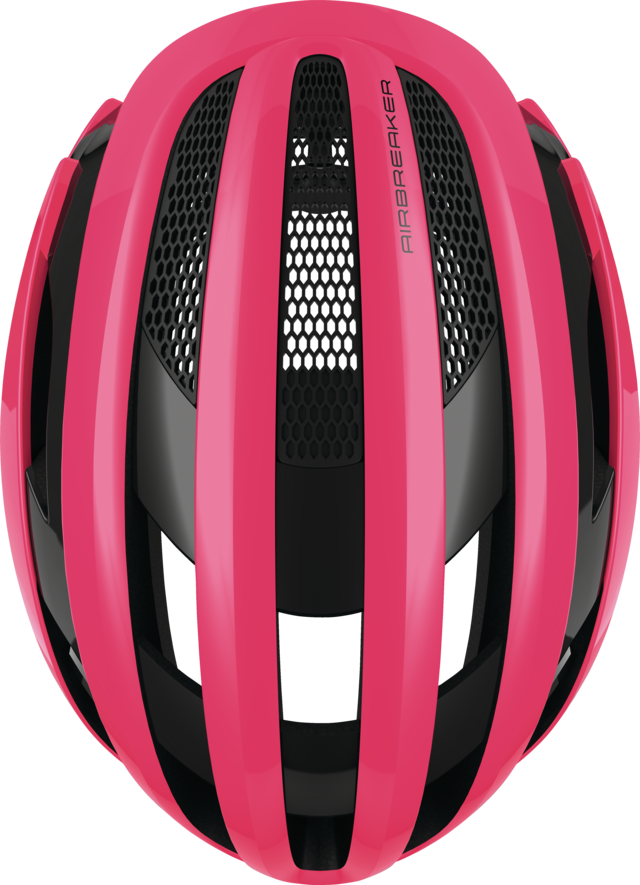 Abus AIRBREAKER Fahrradhelm, fuchsia pink, Draufsicht