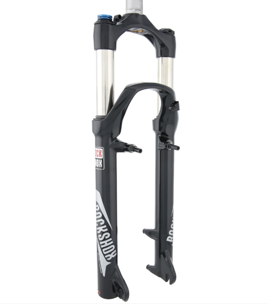 Rockshox Federgabel "30 Silver TK Coil" 26 Zoll, schwarz, mit PopLoc, rechts, seitliche Ansicht