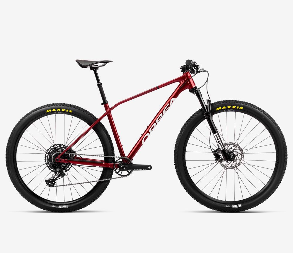 Orbea, ALMA H10-Eagle MTB 2023 - Metallic Dark Red - Chic White (Gloss)