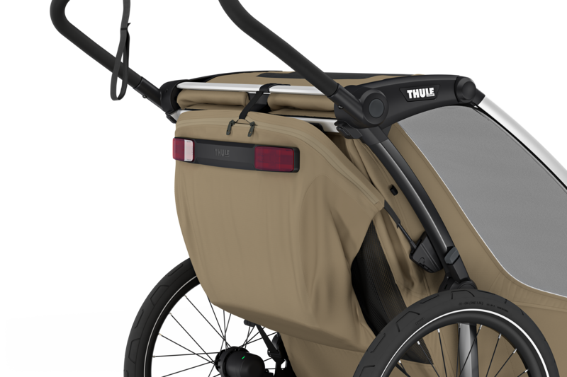 Thule Chariot Cross 2 double, Faded Khaki, Detail Hinten