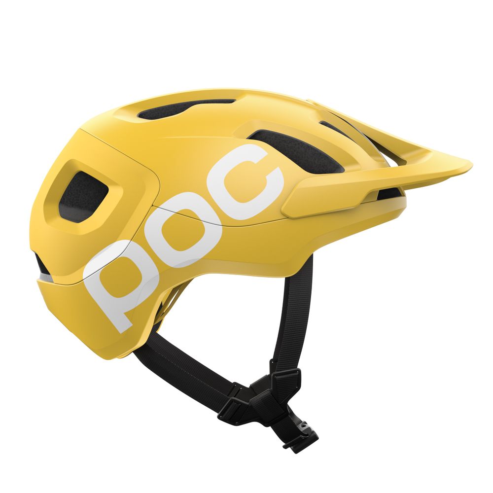 POC Axion Race MIPS Fahrradhelm / aventurine yellow matt / Seitenansicht Rechts