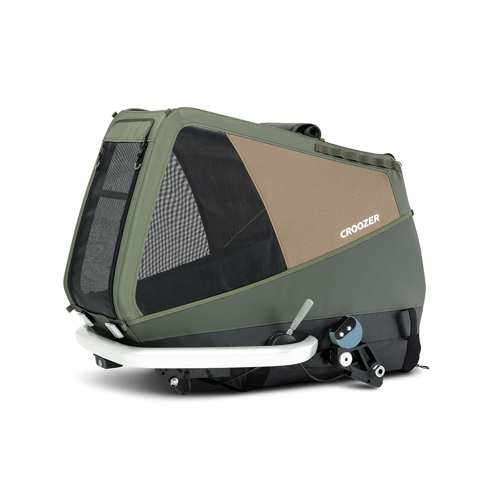 Croozer Hundeanhänger Dog Enna/ Seitenansicht/ Moss Green