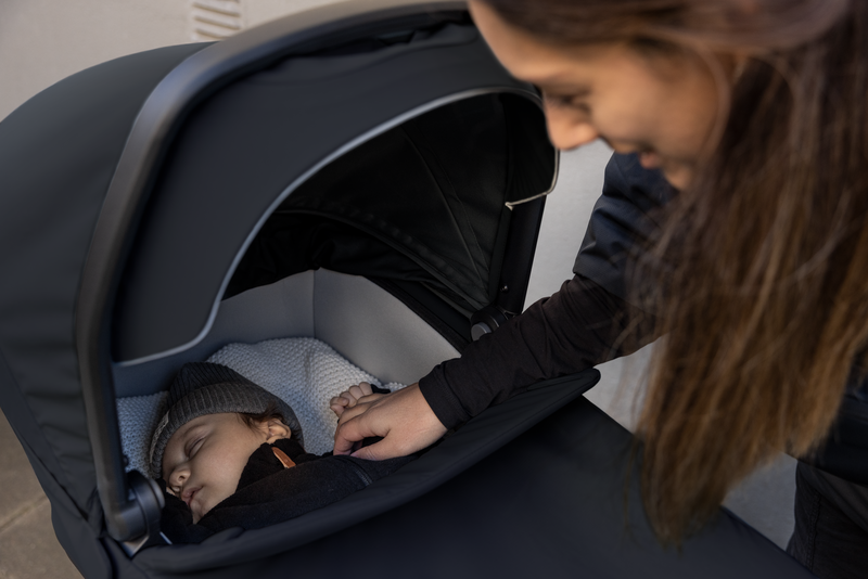 Thule Bassinet, in Action