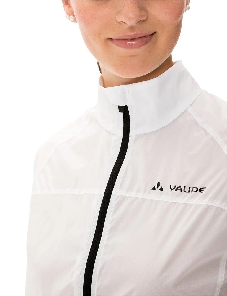 VAUDE Women's Air Jacket III Damen-Radwindjacke in white Detail