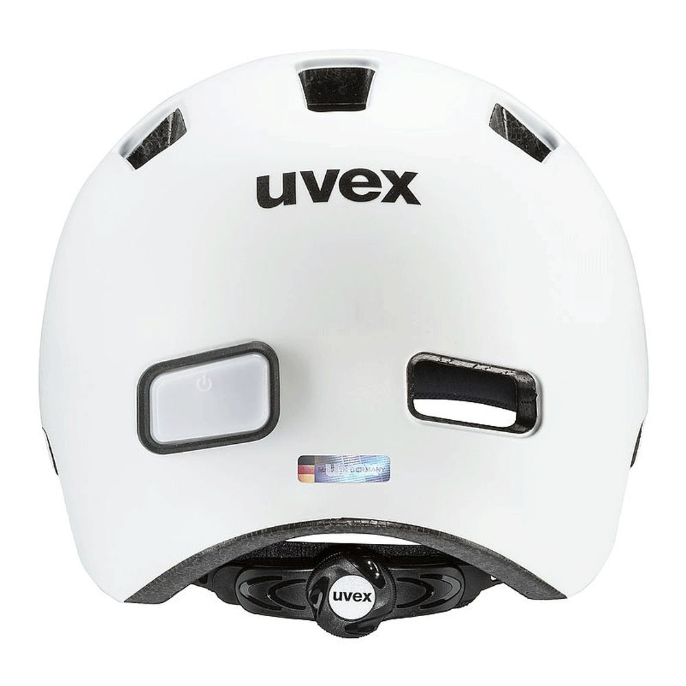 uvex city 4 Fahrradhelm/ Rückansicht/ white mat