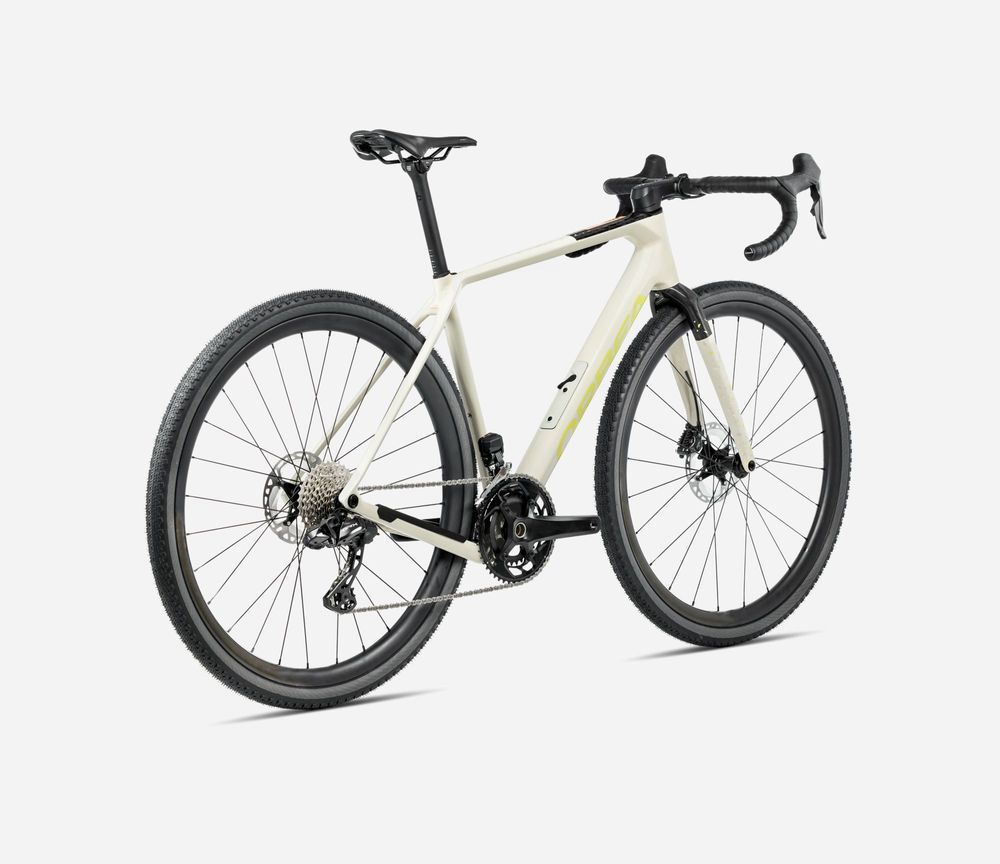 Orbea Terra M30 Team 2025 - Ivory White - Spicy Lime (Gloss)