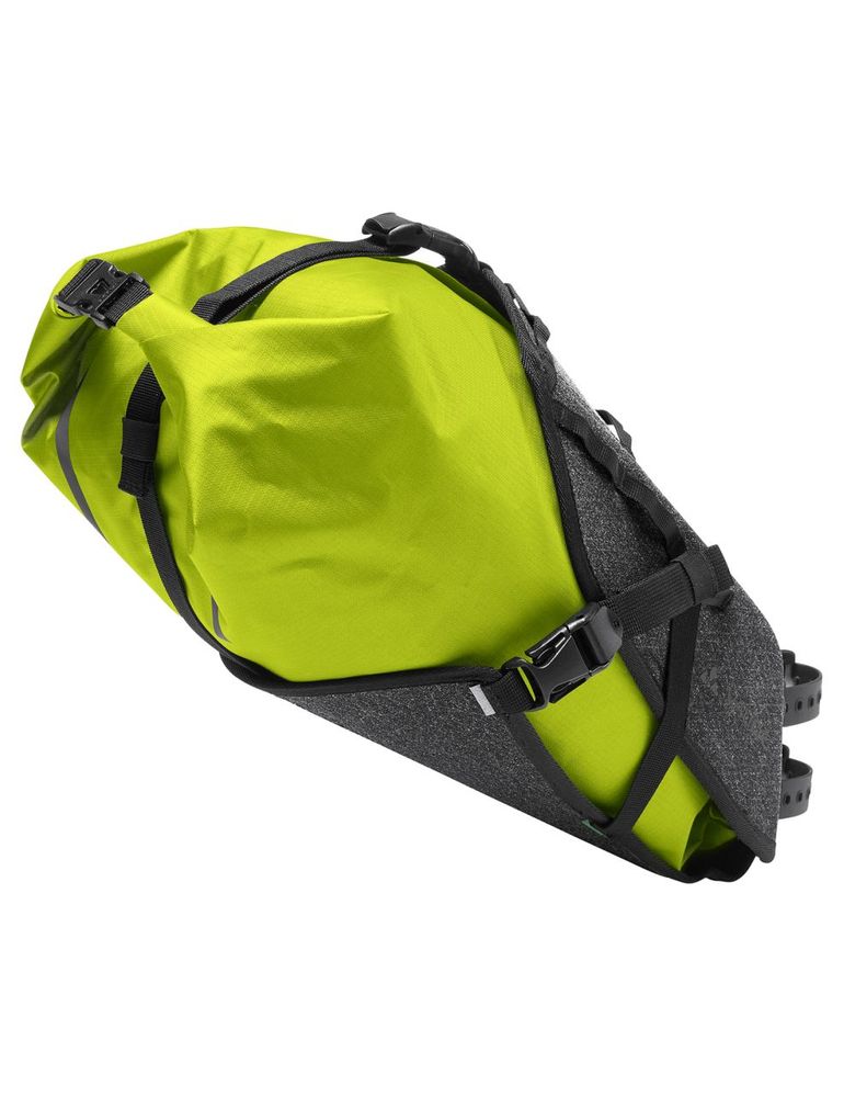 VAUDE Trailsaddle II wasserdichte Satteltasche fürs Bikepacking in bright green/black 