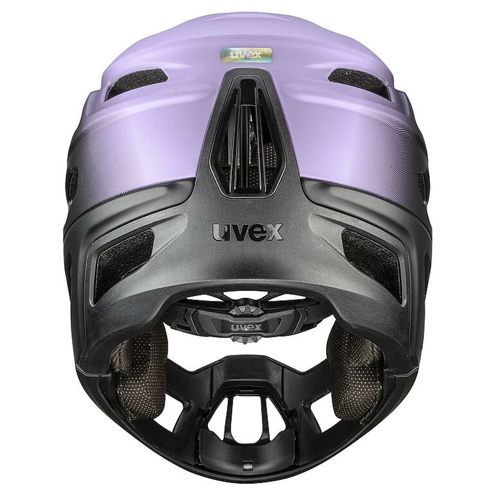 uvex revolt Helm, lilac black matt, Rückansicht