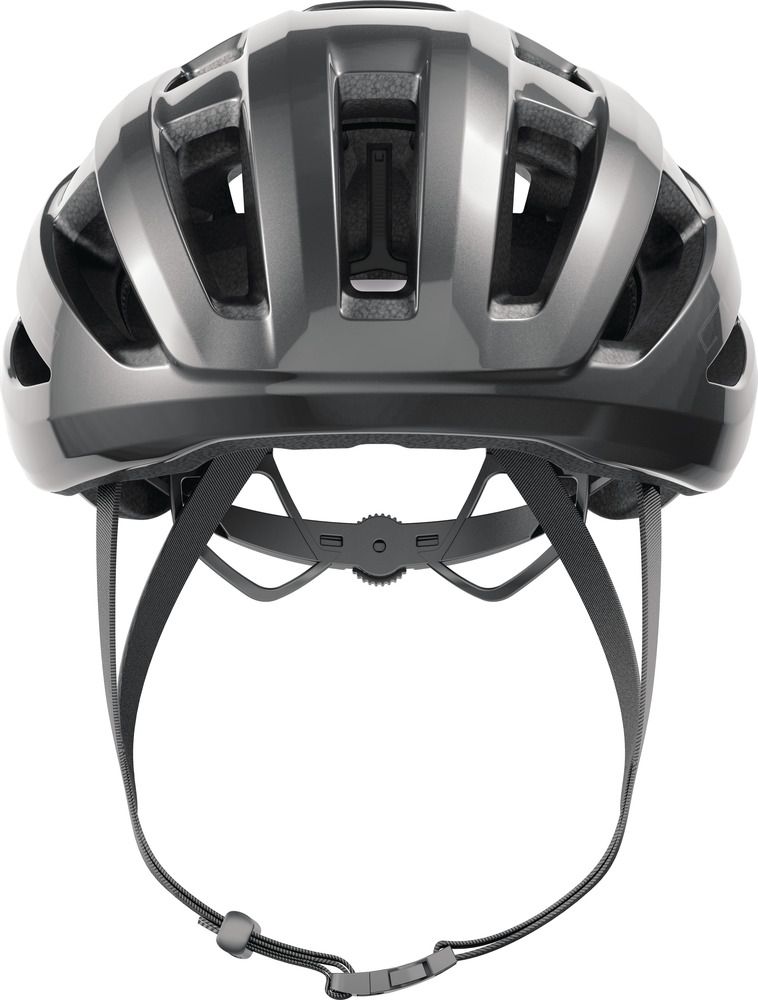 Abus PowerDome Fahhradhelm, titan, Frontansicht