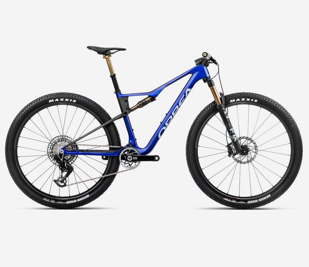 Orbea Oiz M-LTD 2025, Cobalt Blue (Gloss) - Carbon Raw (Matt), Seitenansicht