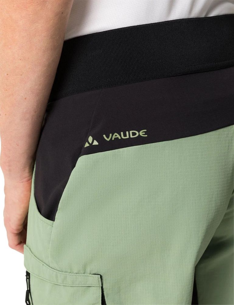 Vaude Women's Qimsa Shorty in willow green, Detail seitlich hinten